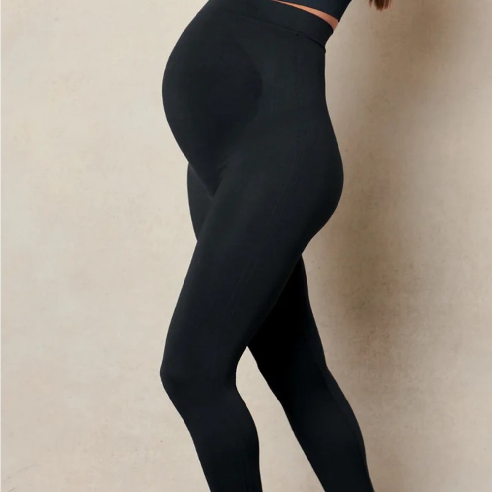 Blanqi Everyday Maternity Belly Support Leggings-Black-Size Large